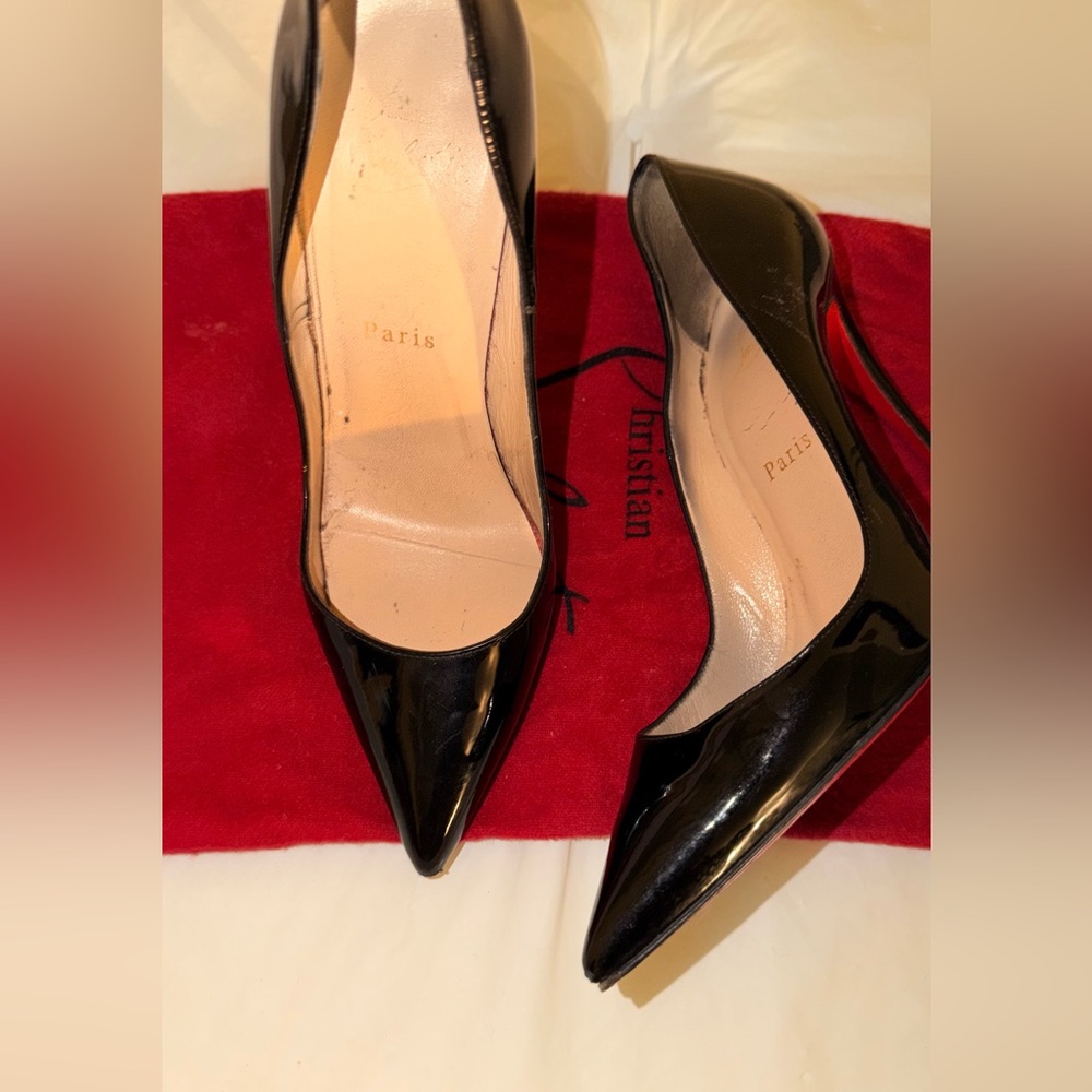 Christian Louboutin So Kate 120 Black Patent Leather Heels – Size 37 - Picture 8 of 8